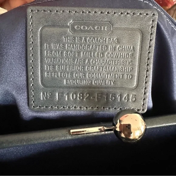 🆕 Coach Laura Spectator Shoulder Bag Satchel Kiss Lock Lavender Leather - Picture 16 of 17